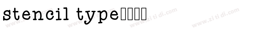 stencil type字体转换